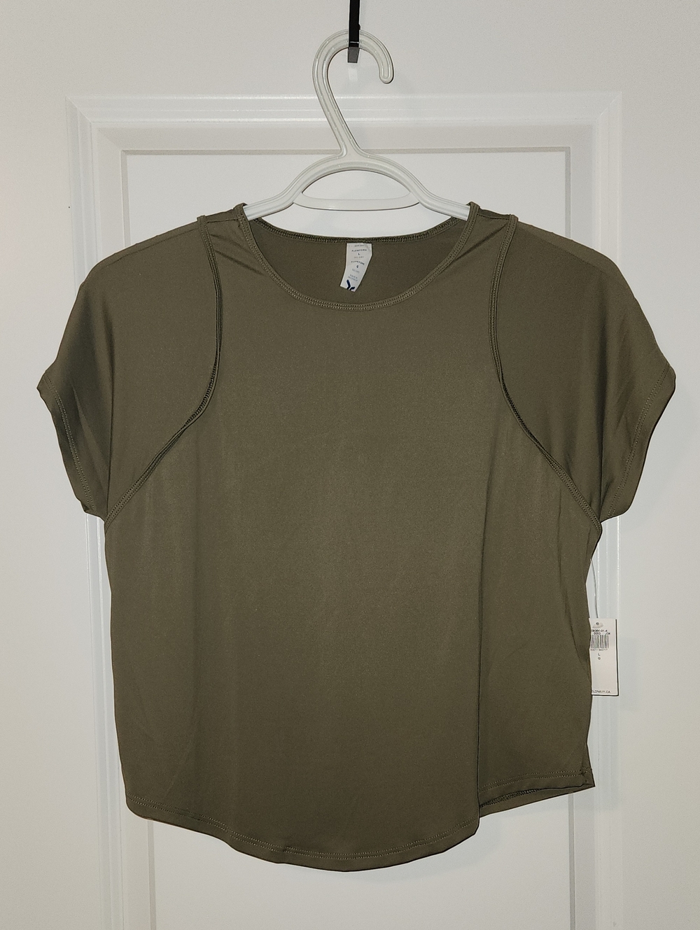 Old Navy Olive Short Sleeve Crop Tee